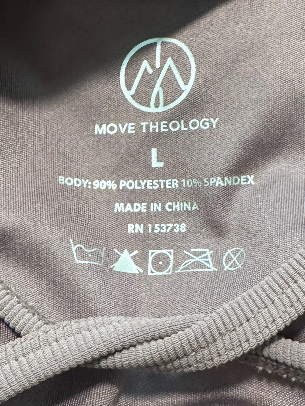 Move Theology Lavender Cross-Back Active Top | Large | Workout Yoga Athleisure - Picture 4 of 4